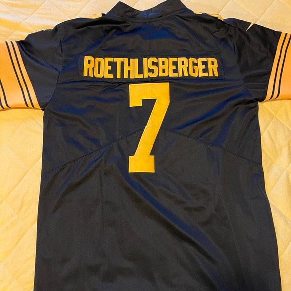 Pittsburgh Steelers Ben Roethlisberger Color Rush Nike Jersey men’s large - Picture 10 of 10